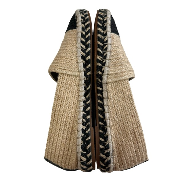 NWOT Zara Trafaluc Espadrille Jute Slip-On Loafers Size 39/US 8 - Picture 10 of 16